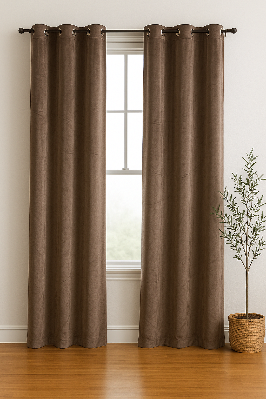 Premium Velvet Grommet Blackout Curtains | Ultra-Soft, 99% Light Block | 2 Panels (55x84)