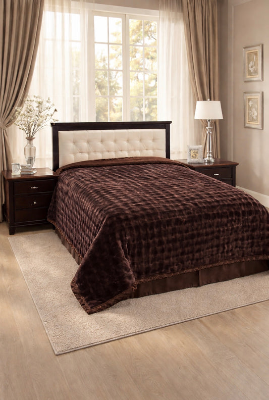 San Marcos 2-Ply Ultra Fluffy California King Blanket – Luxury Heavyweight Plush, Extra Warm & Soft