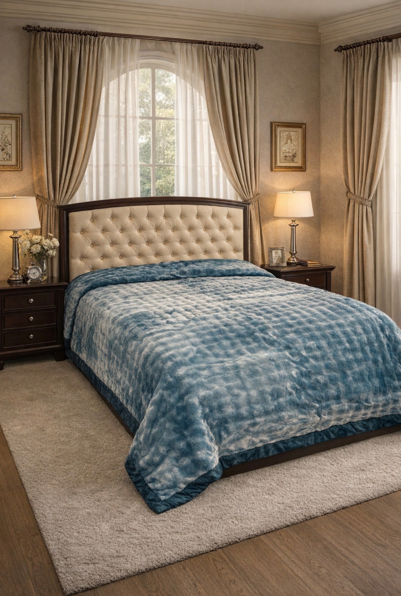 San Marcos 2-Ply Ultra Fluffy California King Blanket – Luxury Heavyweight Plush, Extra Warm & Soft