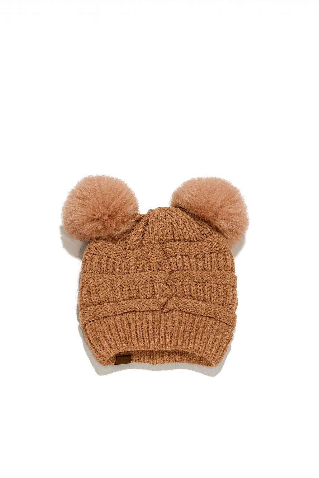 Unisex Double Pom Knit Beanie – Super Soft Winter Hat with Fluffy Poms (G.G Brand) 1 Beanie